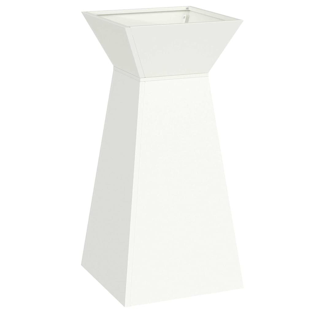 Vaso a Pilastro 2 pcs Bianco 35 x 35 x 73 cm