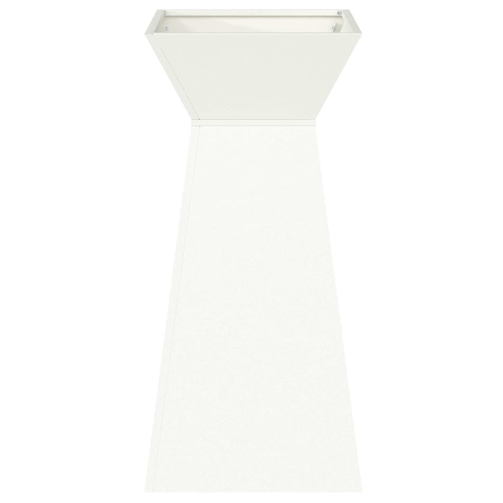 Vaso a Pilastro 2 pcs Bianco 35 x 35 x 73 cm