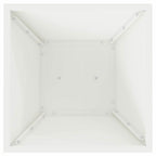 Vaso a Pilastro 2 pcs Bianco 35 x 35 x 73 cm