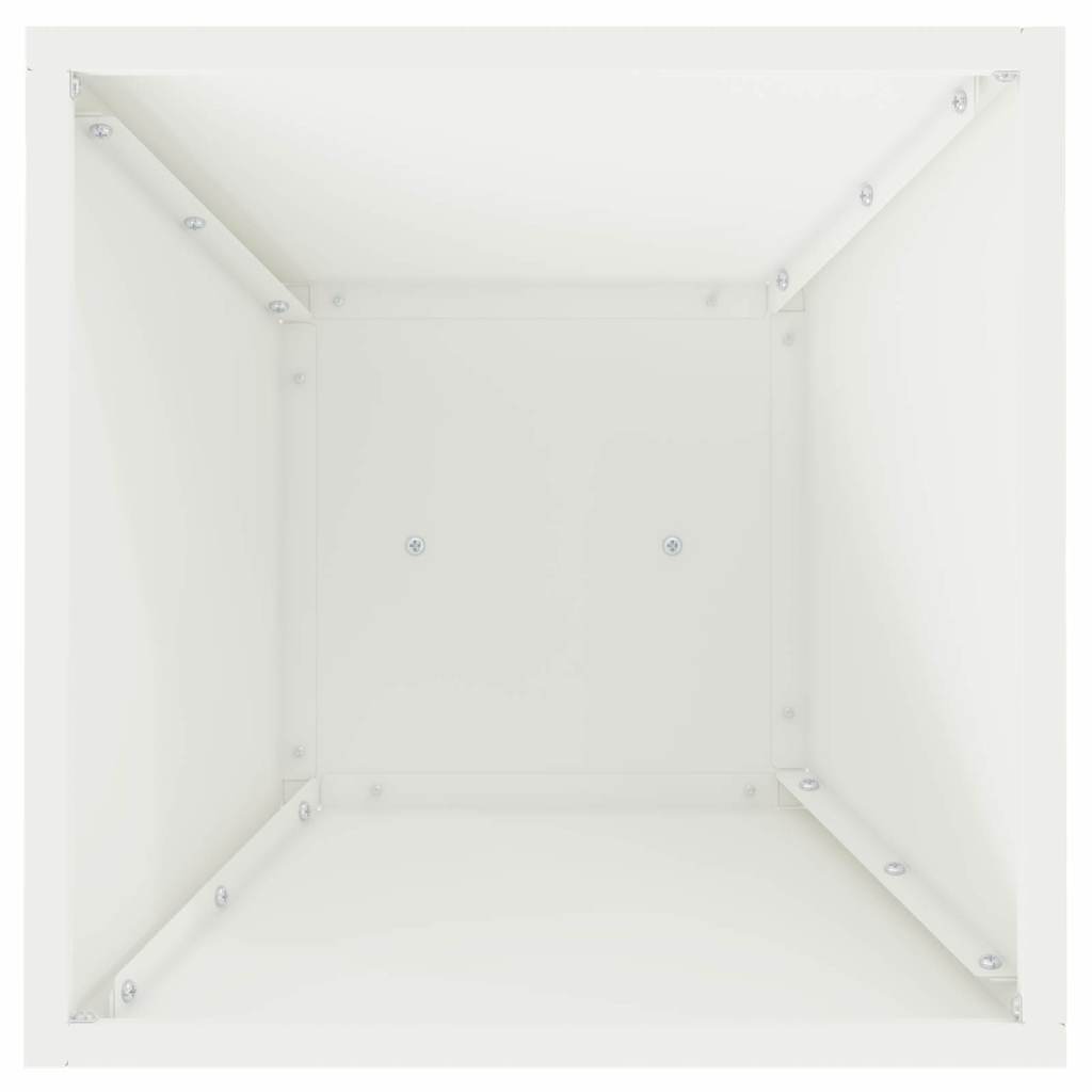 Vaso a Pilastro 2 pcs Bianco 35 x 35 x 73 cm