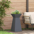 Vaso a Pilastro Antracite 35 x 35 x 73 cm