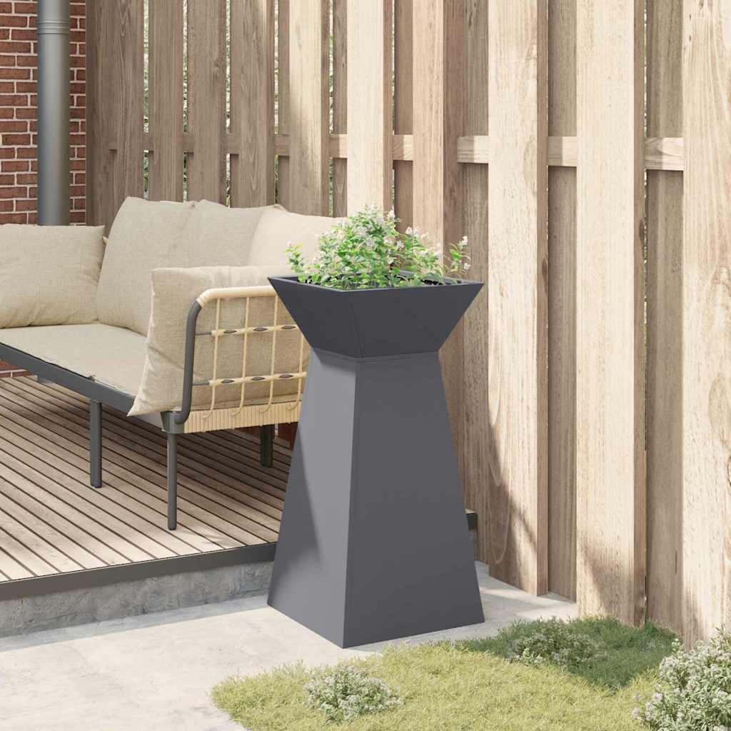 Vaso a Pilastro Antracite 35 x 35 x 73 cm