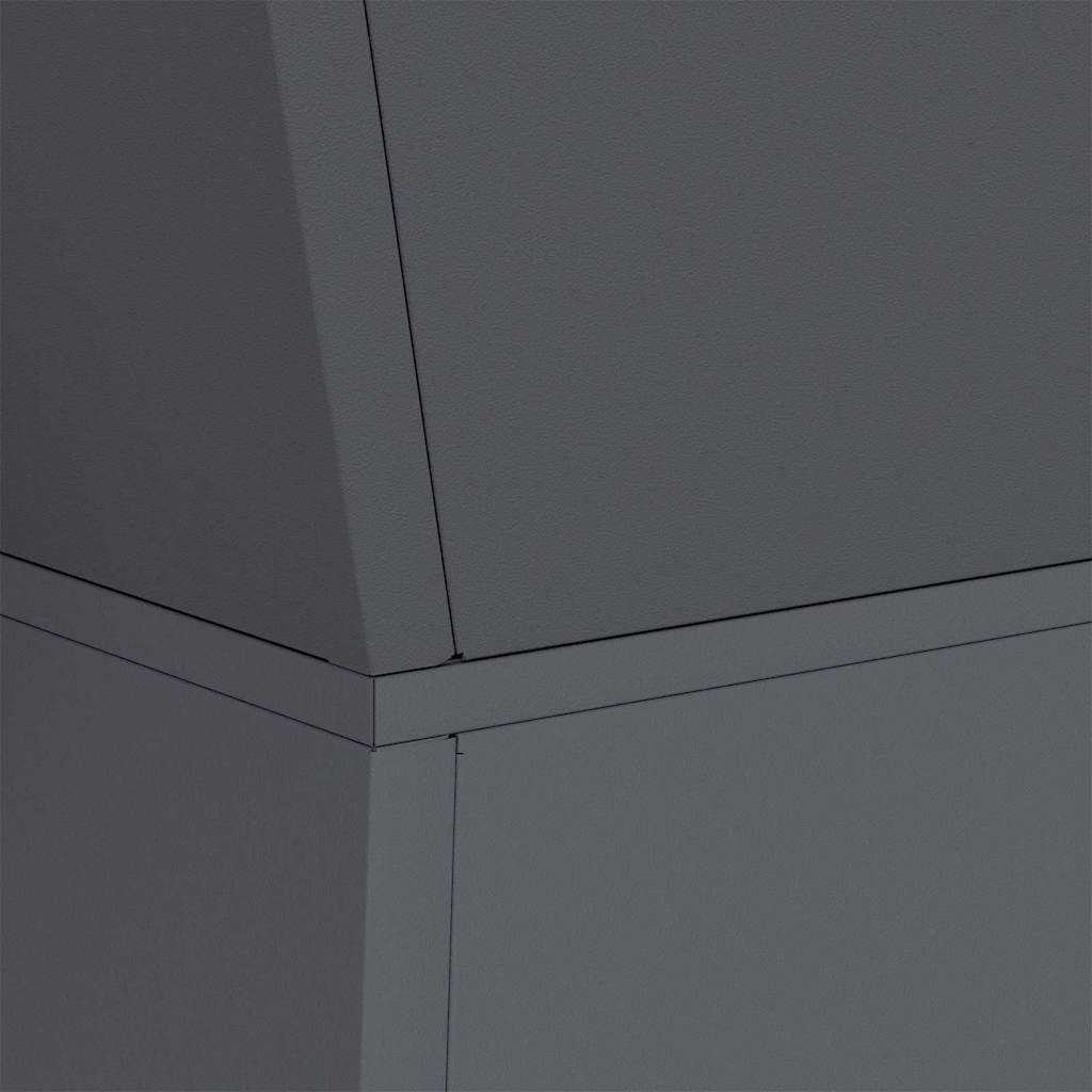 Vaso a Pilastro 2 pcs Antracite 35 x 35 x 73 cm