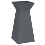 Vaso a Pilastro 2 pcs Antracite 35 x 35 x 73 cm
