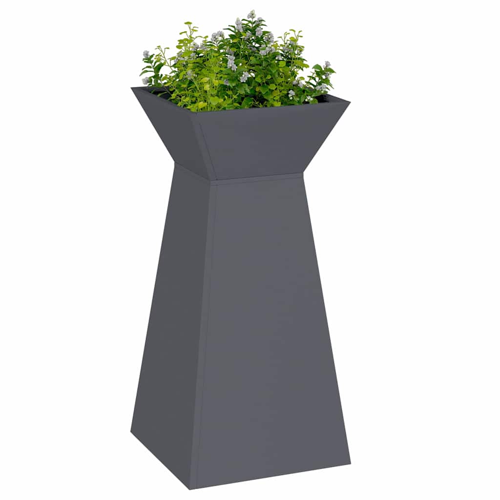 Vaso a Pilastro 2 pcs Antracite 35 x 35 x 73 cm