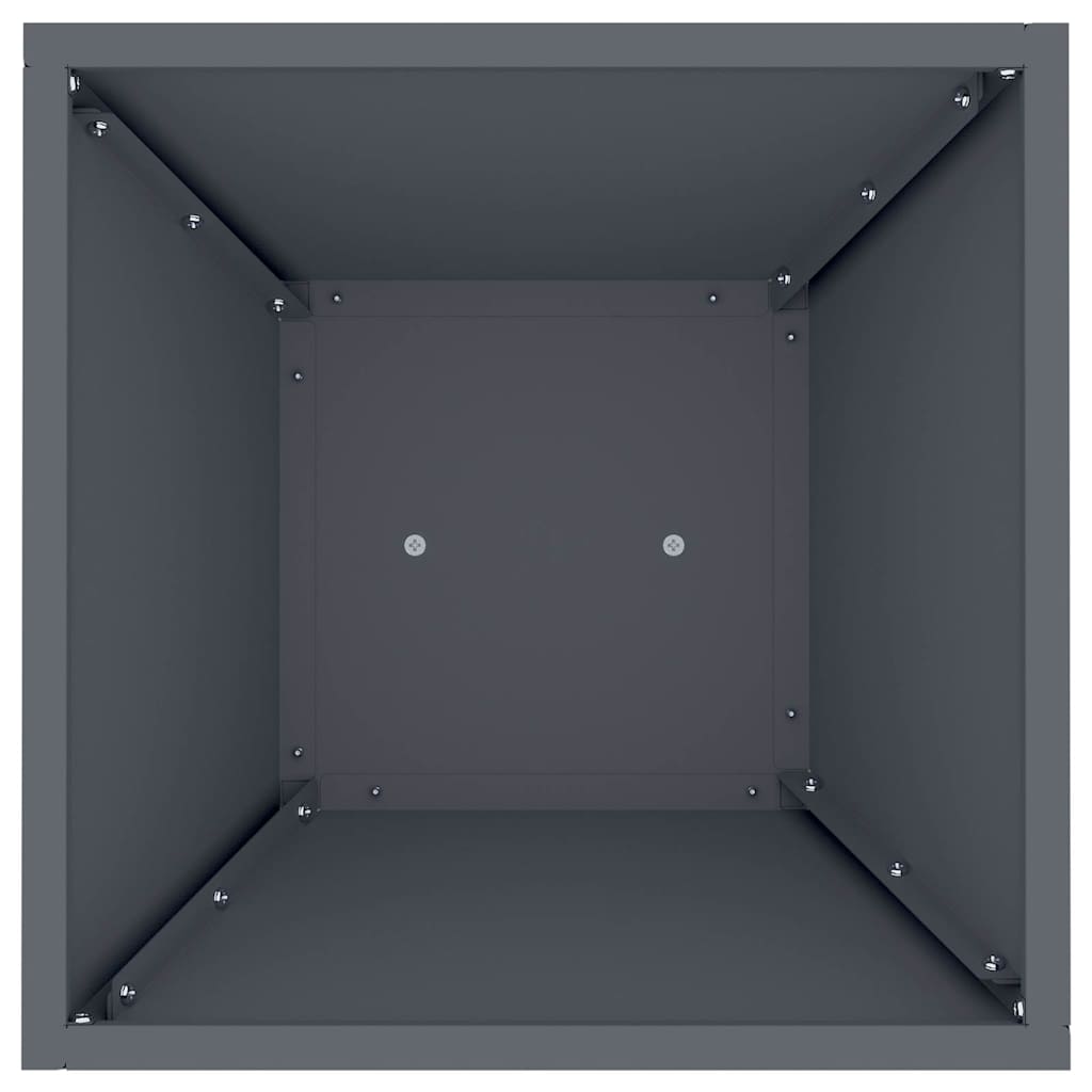 Vaso a Pilastro 2 pcs Antracite 35 x 35 x 73 cm