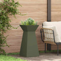 Vaso a Pilastro Oliva 35 x 35 x 73 cm