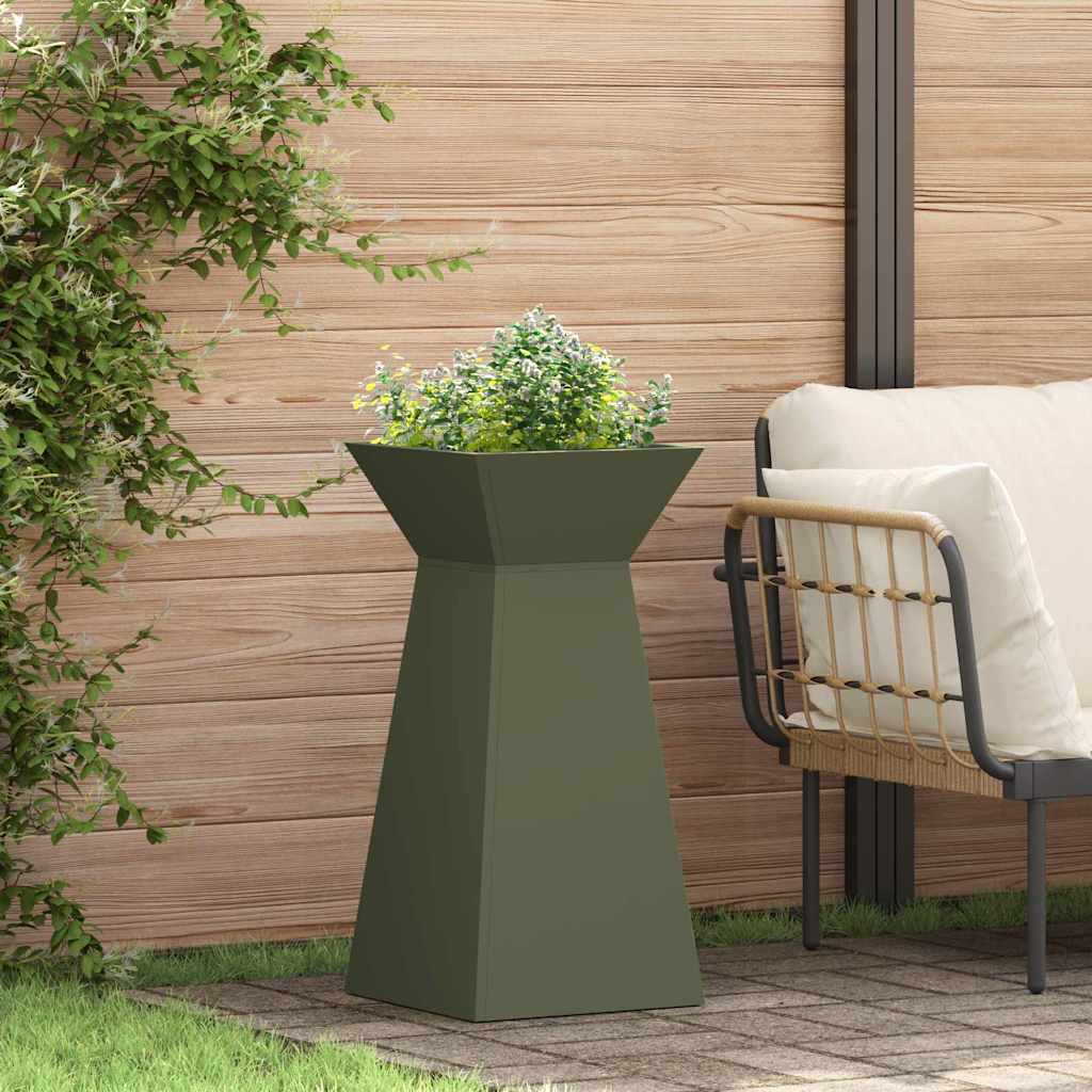 Vaso a Pilastro Oliva 35 x 35 x 73 cm