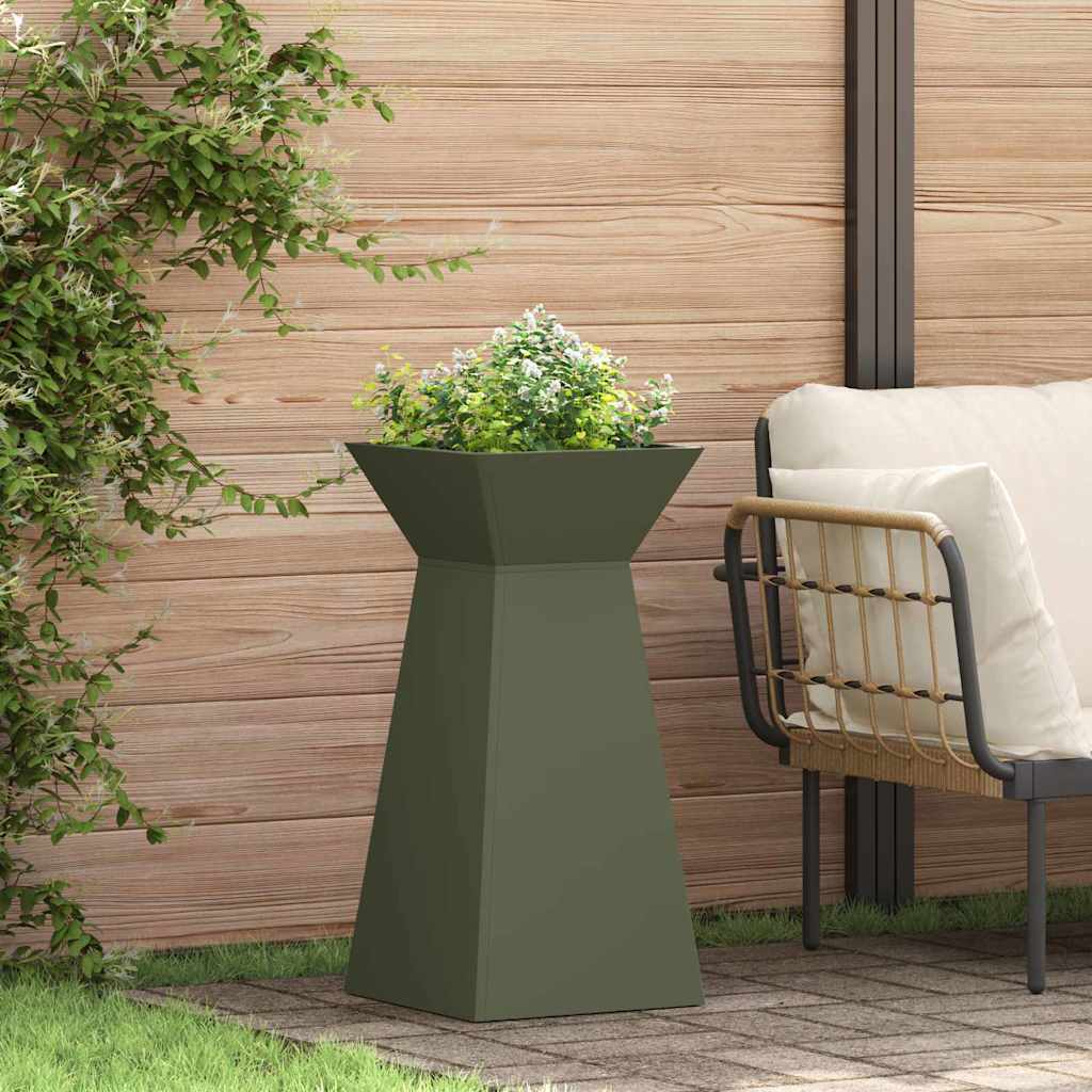 Vaso a Pilastro 2 pcs Oliva 35 x 35 x 73 cm