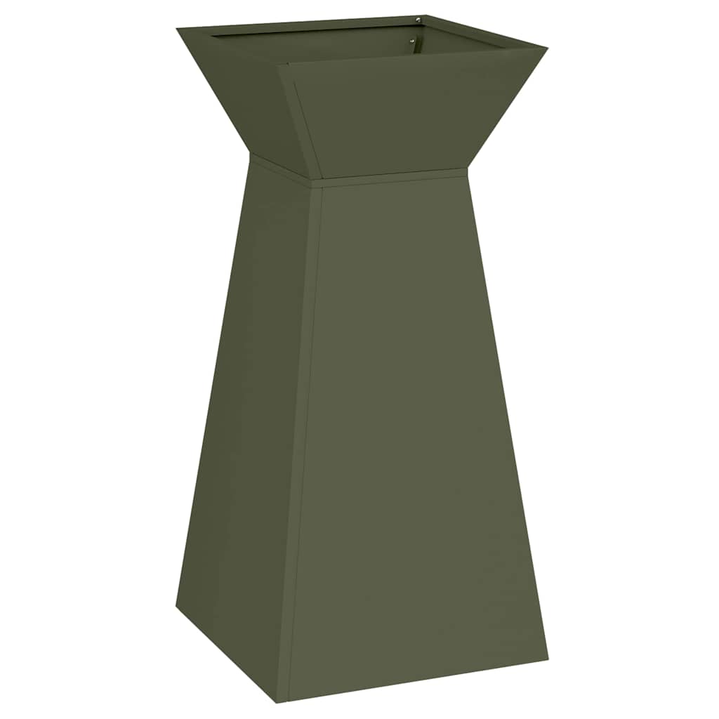 Vaso a Pilastro 2 pcs Oliva 35 x 35 x 73 cm