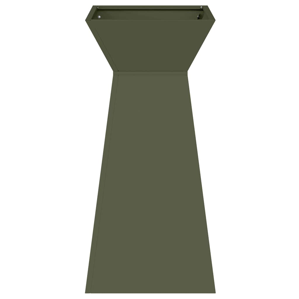 Vaso a Pilastro 2 pcs Oliva 35 x 35 x 73 cm