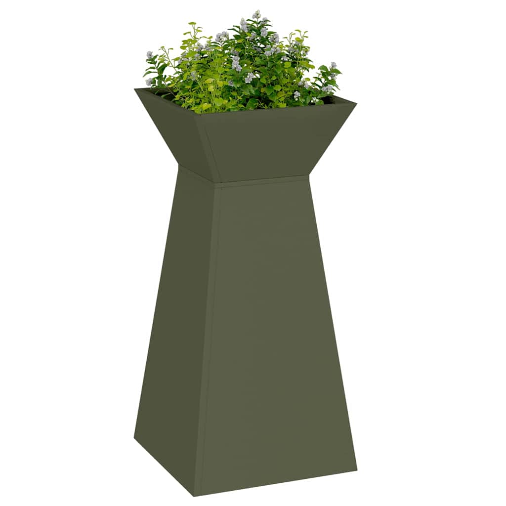Vaso a Pilastro 2 pcs Oliva 35 x 35 x 73 cm