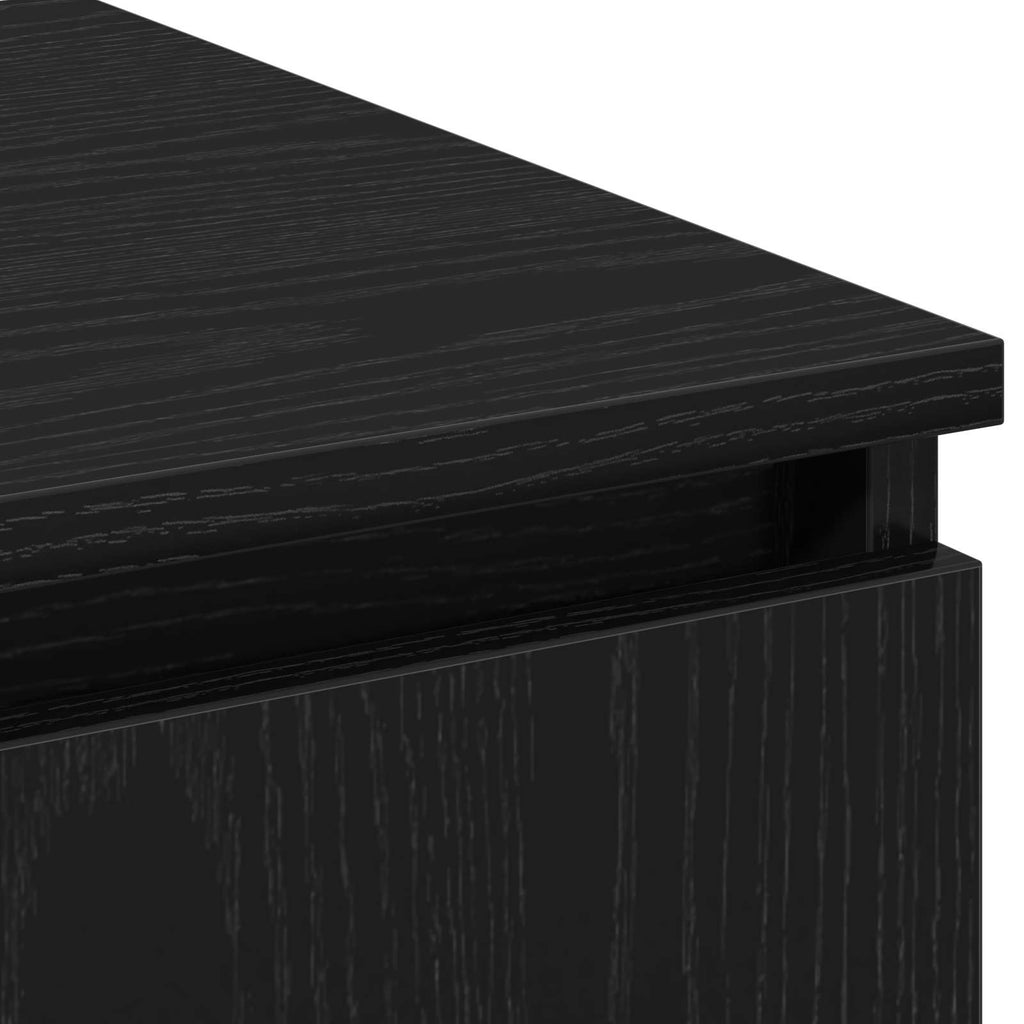 Mobile TV Rovere Nero 180 x 38 x 49 cm Legno multistrato
