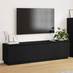 Mobile TV Rovere Nero 180 x 38 x 49 cm Legno multistrato