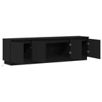 Mobile TV Rovere Nero 180 x 38 x 49 cm Legno multistrato