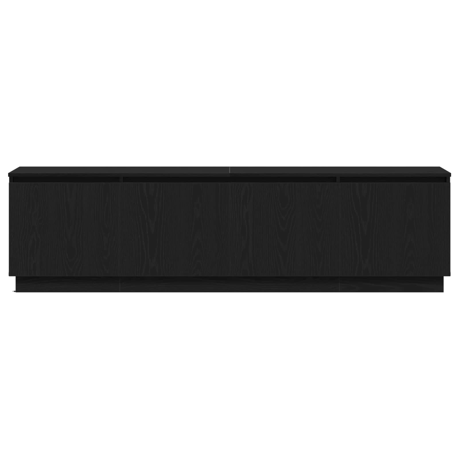 Mobile TV Rovere Nero 180 x 38 x 49 cm Legno multistrato