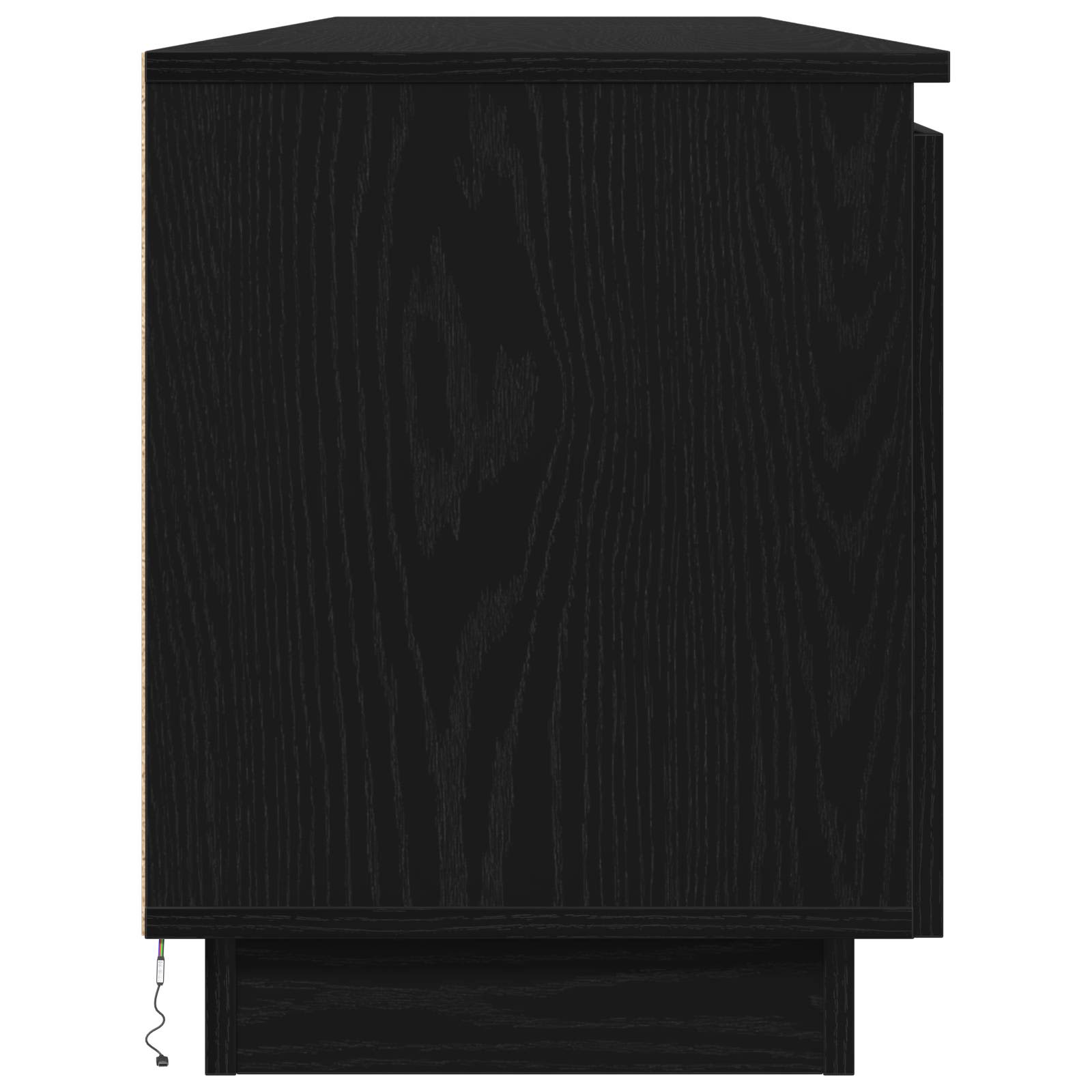 Mobile TV Rovere Nero 180 x 38 x 49 cm Legno multistrato