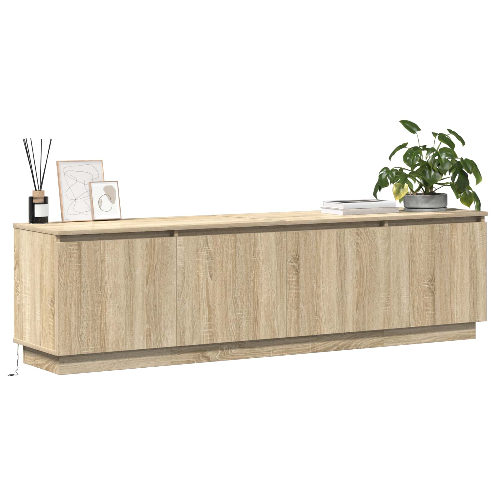 Mobile TV Rovere Sonoma 180 x 38 x 49 cm Legno multistrato