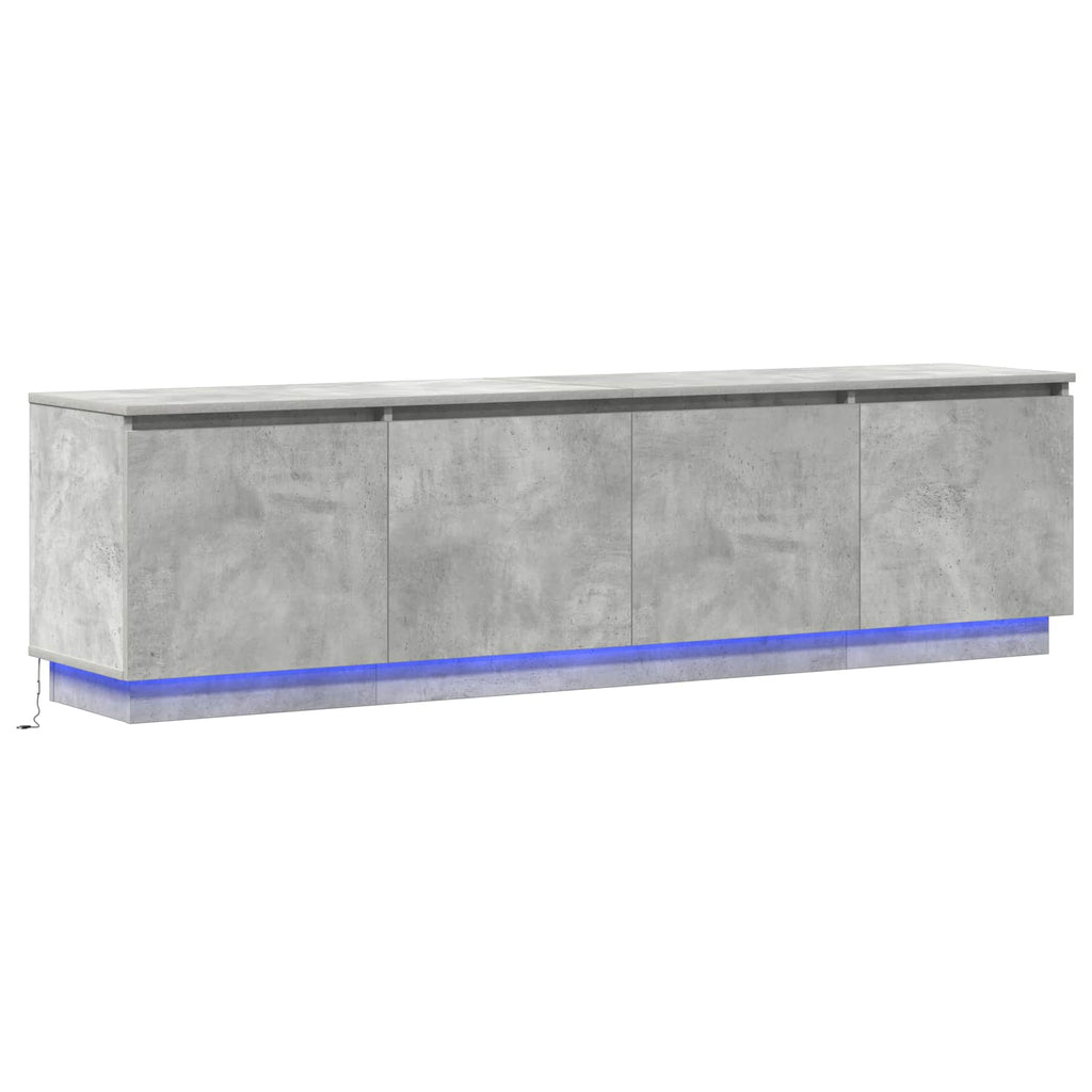Mobile TV Grigio cemento 180 x 38 x 49 cm Legno multistrato