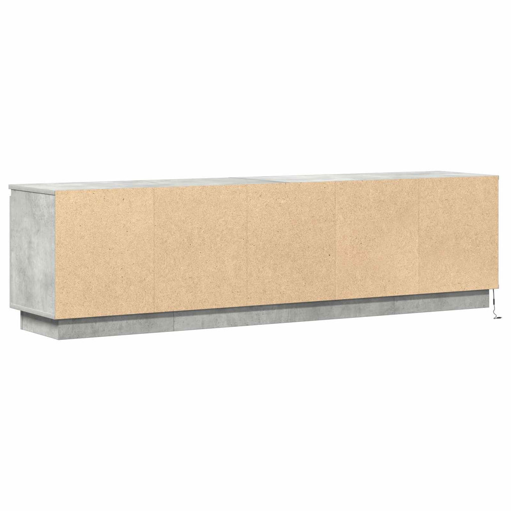 Mobile TV Grigio cemento 180 x 38 x 49 cm Legno multistrato