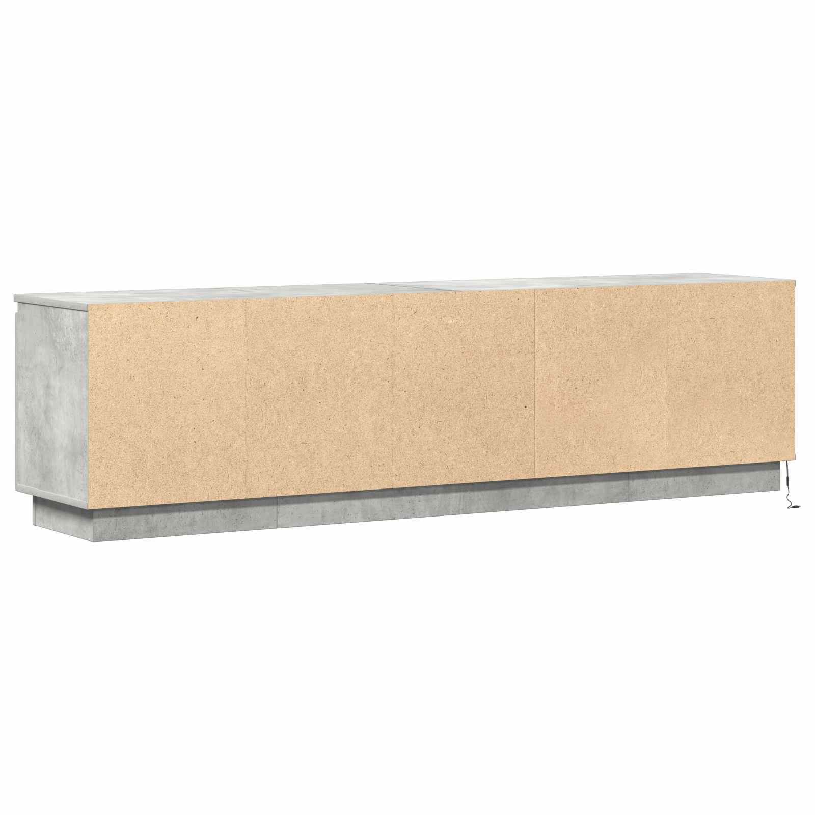 Mobile TV Grigio cemento 180 x 38 x 49 cm Legno multistrato