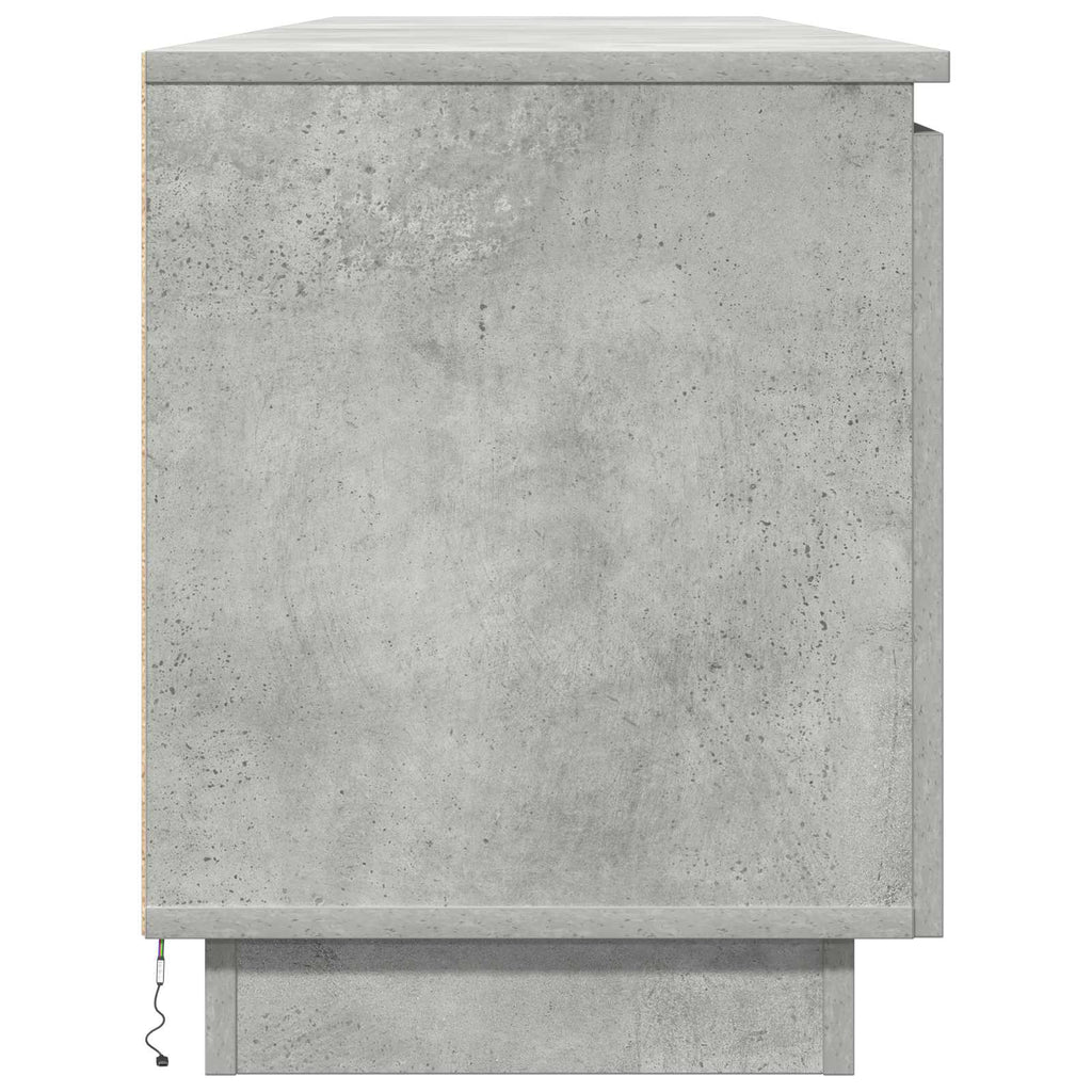 Mobile TV Grigio cemento 180 x 38 x 49 cm Legno multistrato