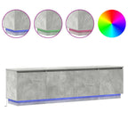 Mobile TV Grigio cemento 180 x 38 x 49 cm Legno multistrato