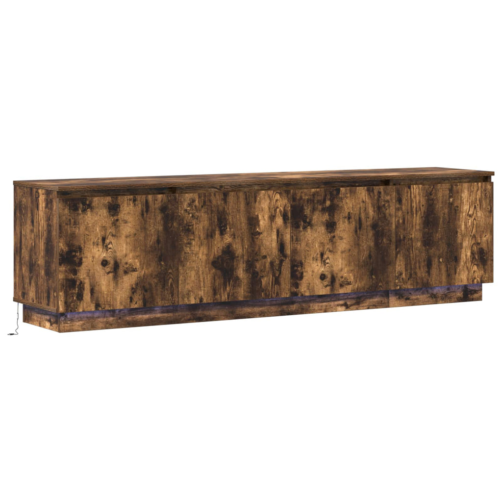 Mobile TV Rovere fumé 180 x 38 x 49 cm Legno multistrato