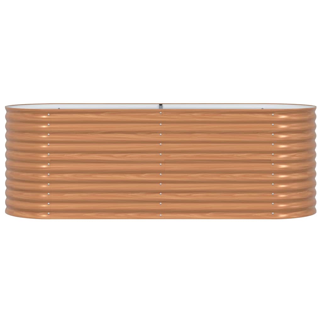 Letto Rialzato Marrone 240 x 80 x 81 cm Acciaio
