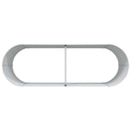 Letto Rialzato Marrone 240 x 80 x 81 cm Acciaio