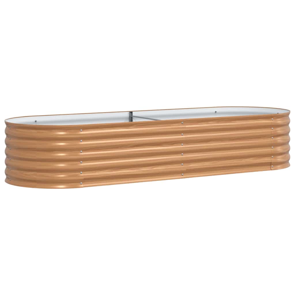 Letto Rialzato Marrone 240 x 80 x 44 cm Acciaio