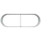Letto Rialzato Marrone 240 x 80 x 44 cm Acciaio