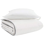 Duvet Invernale con cuscino 2 pcs Bianco Piuma d'anatra
