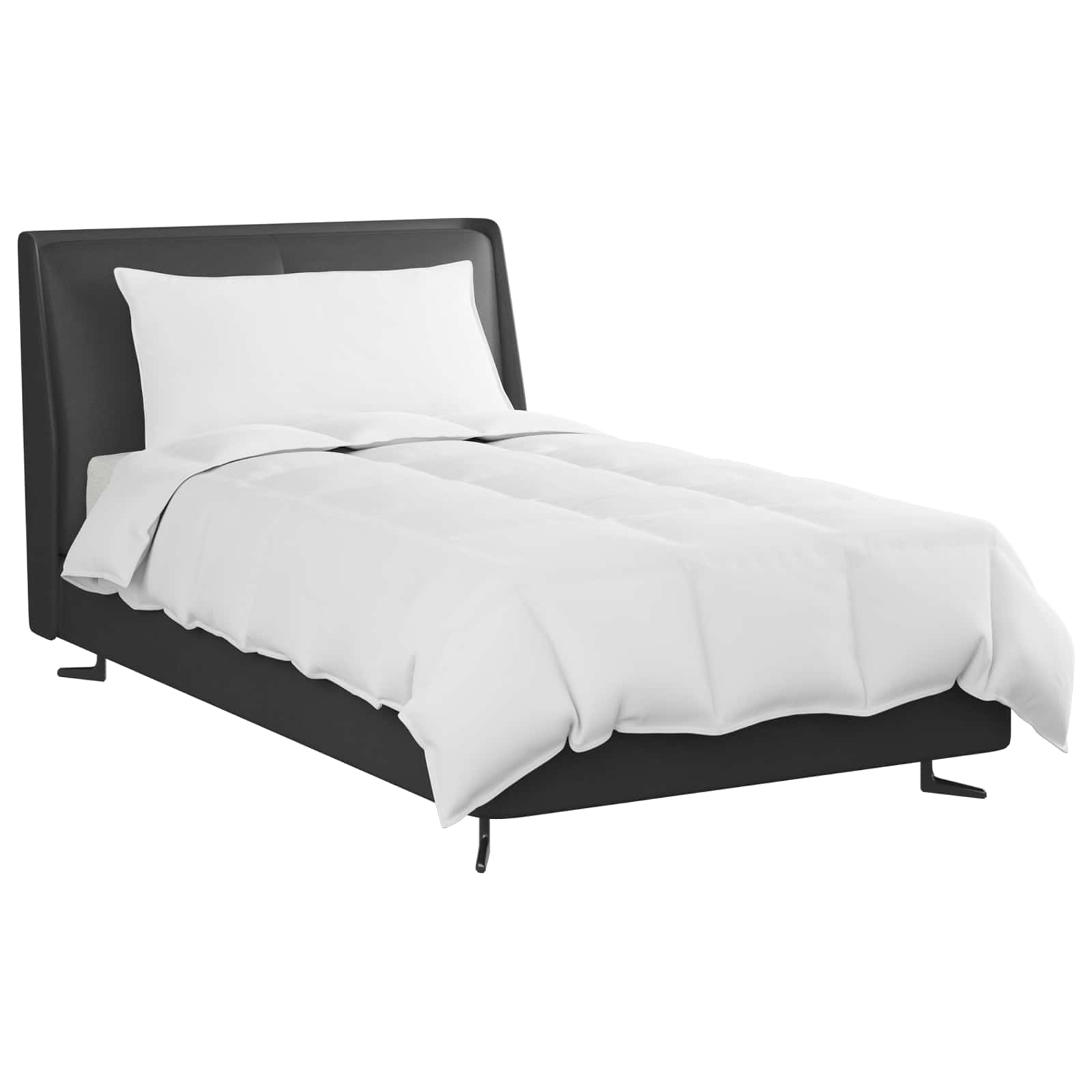 Duvet Estivo con cuscino 2 pcs Bianco Piuma d'anatra