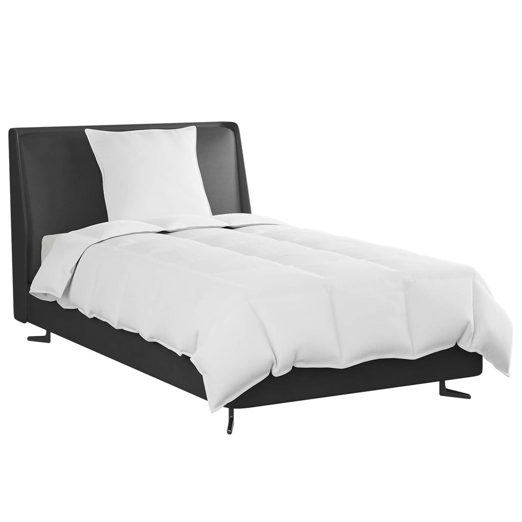 Duvet Estivo con cuscino 2 pcs Bianco Piuma d'anatra