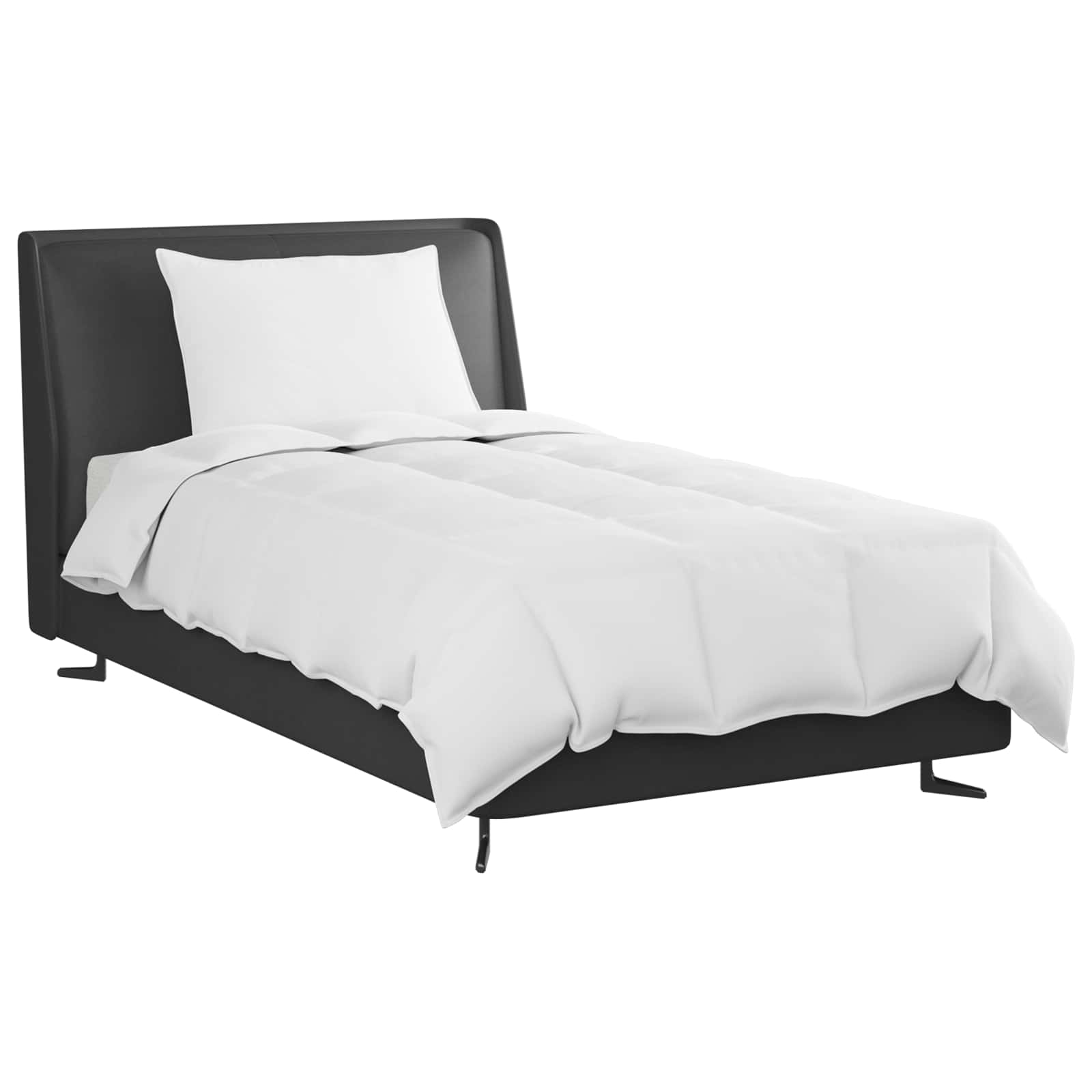 Duvet Estivo con cuscino 2 pcs Bianco Piuma d'anatra