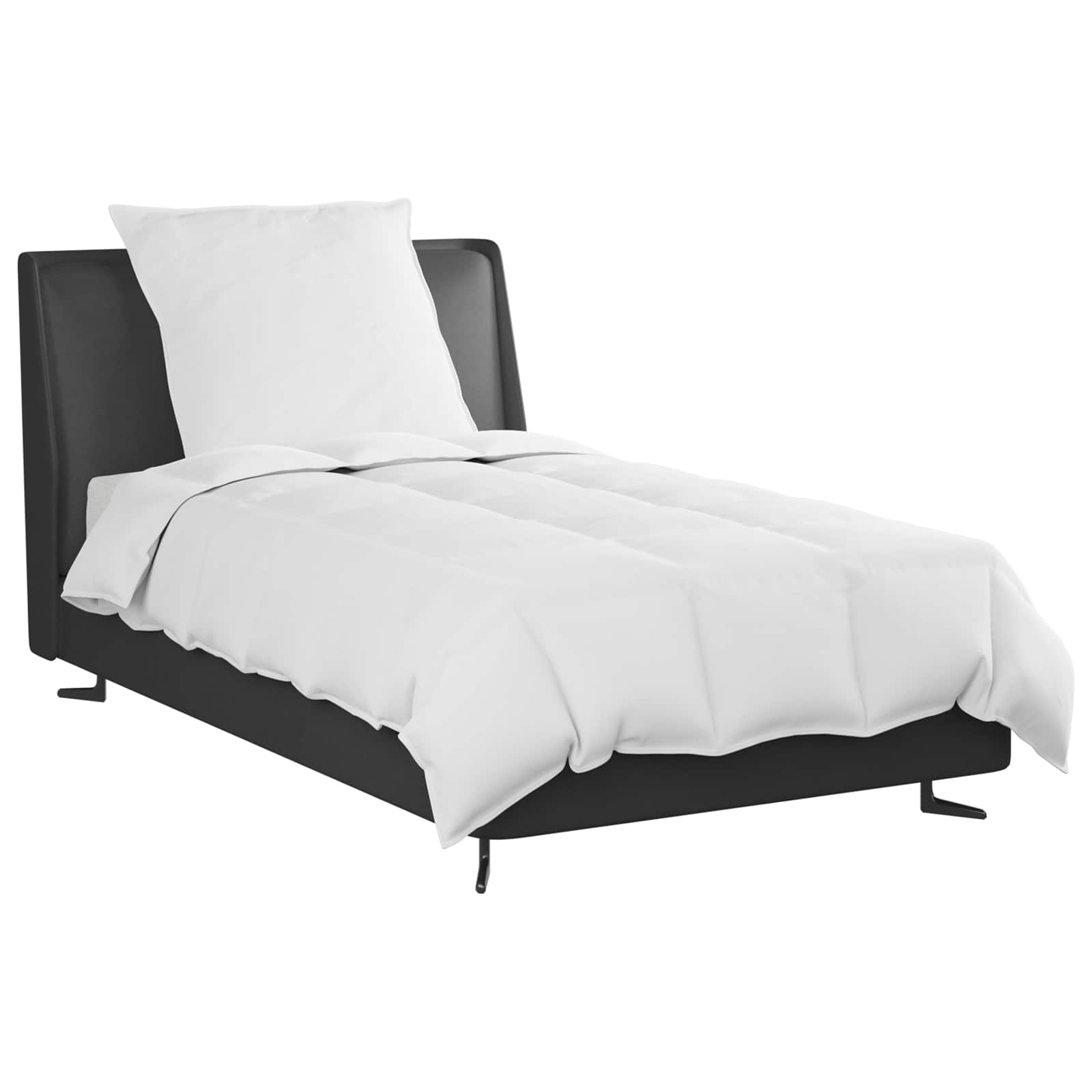 Duvet Estivo con cuscino 2 pcs Bianco Piuma d'anatra
