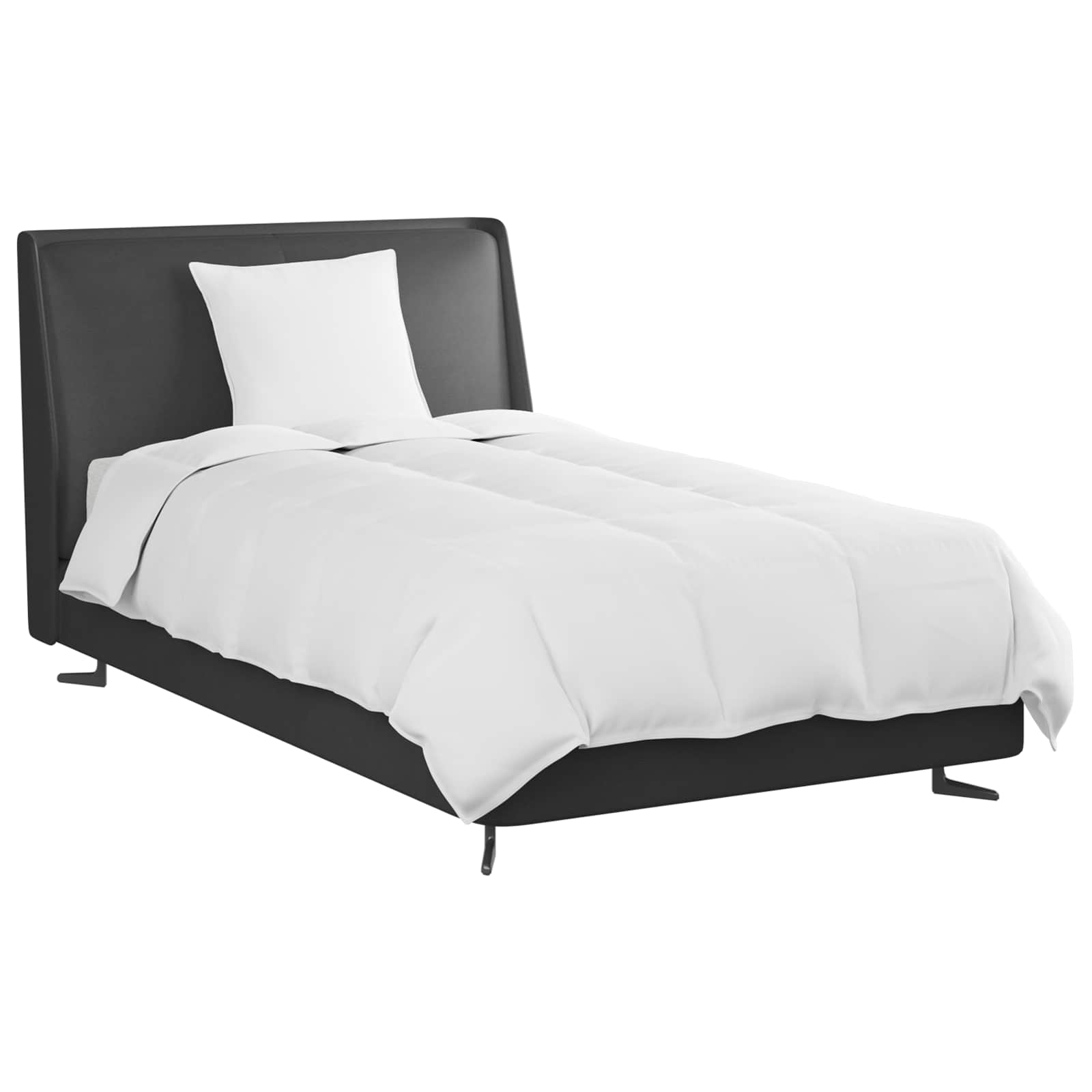 Duvet Estivo con cuscino 2 pcs Bianco Piuma d'anatra