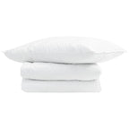 Duvet Estivo con cuscino 2 pcs Bianco Piuma d'anatra