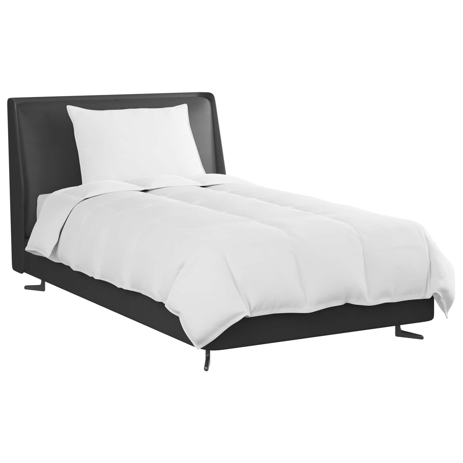Duvet Estivo con cuscino 2 pcs Bianco Piuma d'anatra