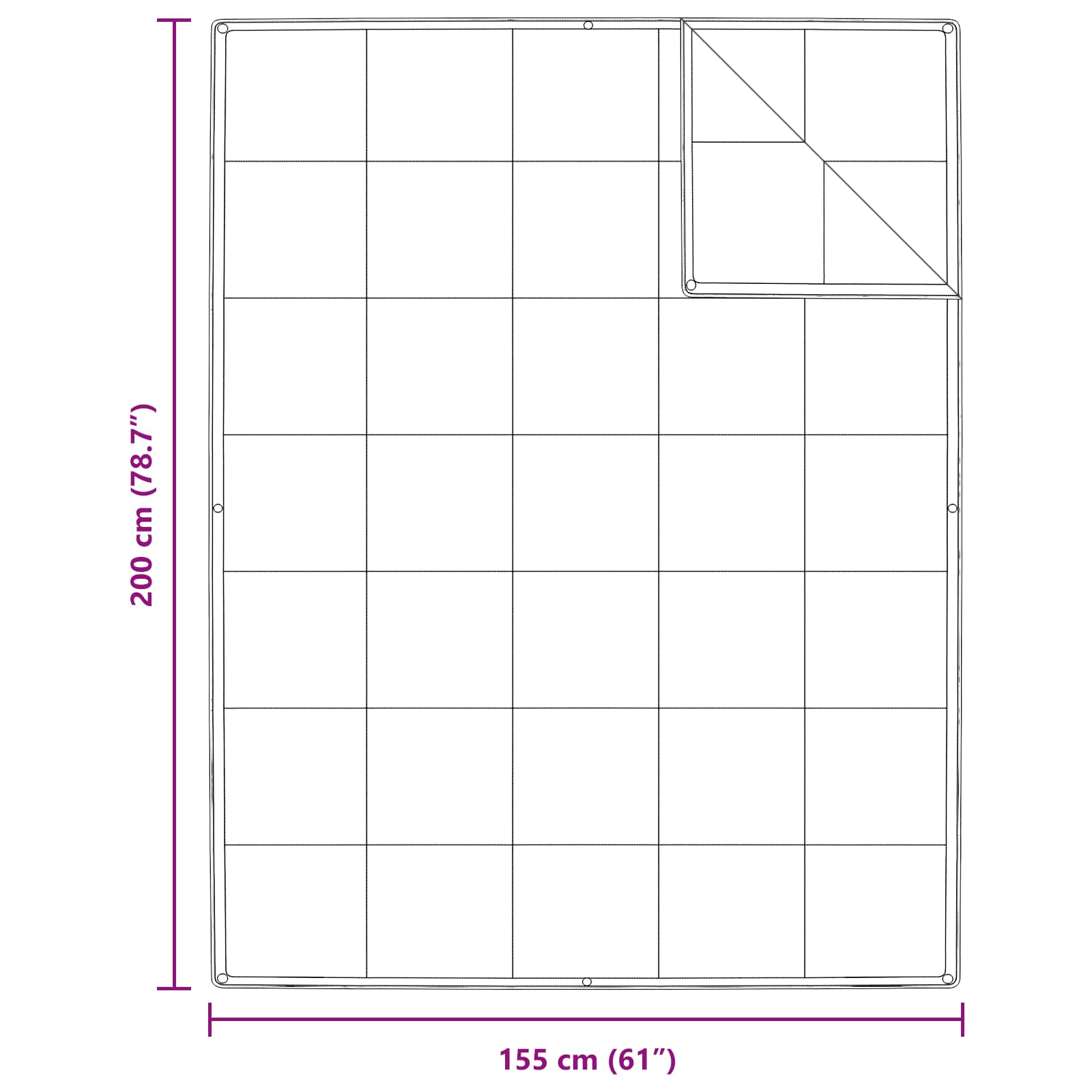 Duvet 2-in-1 con cuscino 2 pcs Bianco Piuma d'anatra