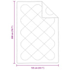 Duvet Estivo con cuscino 2 pcs Bianco Microfibra