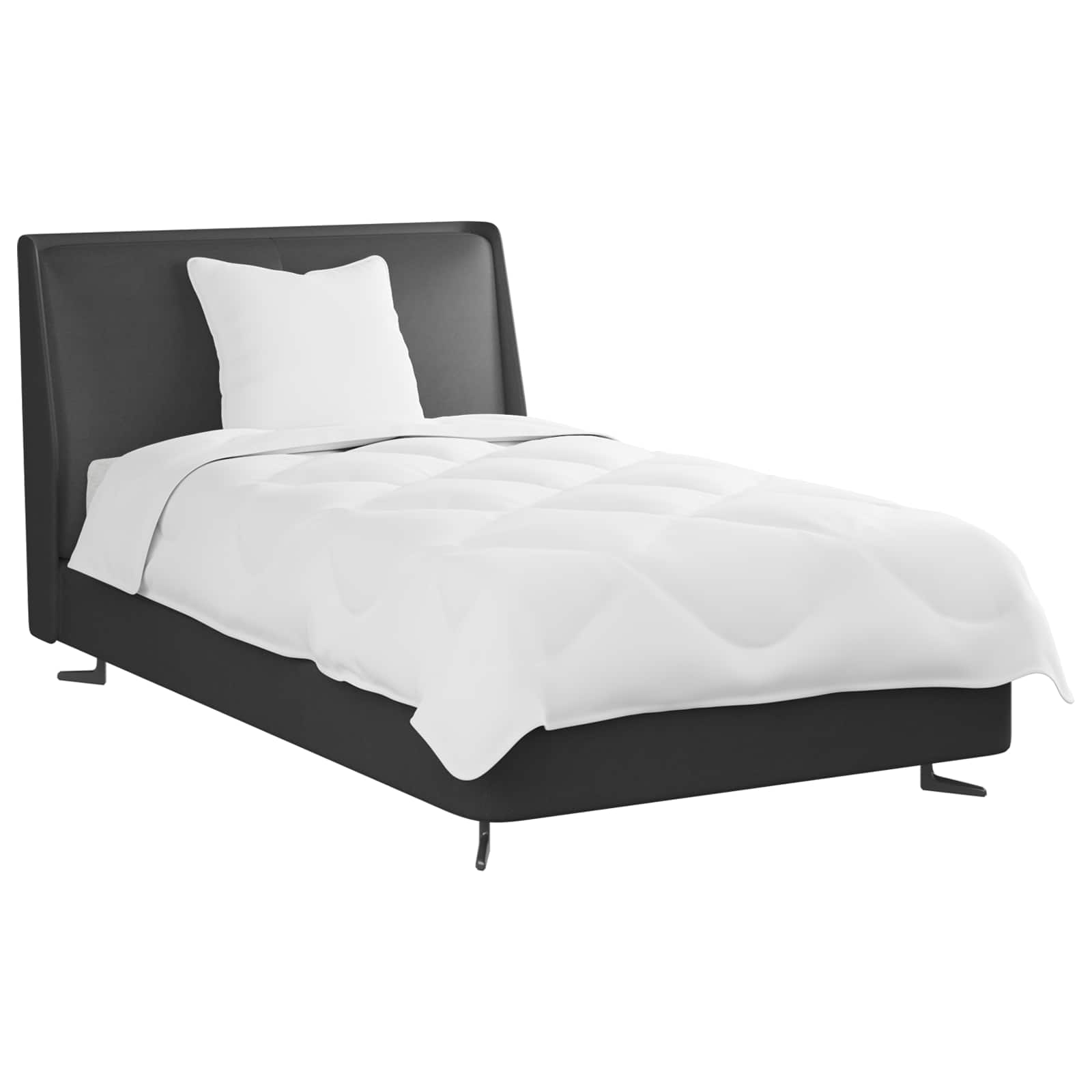 Duvet Estivo con cuscino 2 pcs Bianco Microfibra