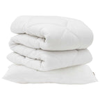 Piumone con cuscino 2 pcs Bianco Microfibra