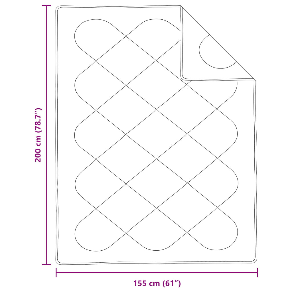 Piumone con cuscino 2 pcs Bianco Microfibra