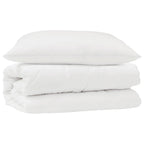 Set di Piumoni con cuscino 2 pcs Bianco Microfibra