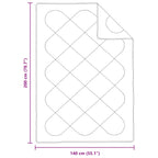 Set di Piumoni con cuscino 2 pcs Bianco Microfibra
