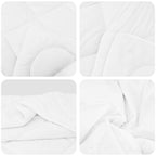 Set di Piumoni con cuscino 2 pcs Bianco Microfibra