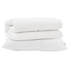 Set di Piumoni con cuscino 2 pcs Bianco Microfibra