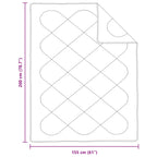 Set di Piumoni con cuscino 2 pcs Bianco Microfibra
